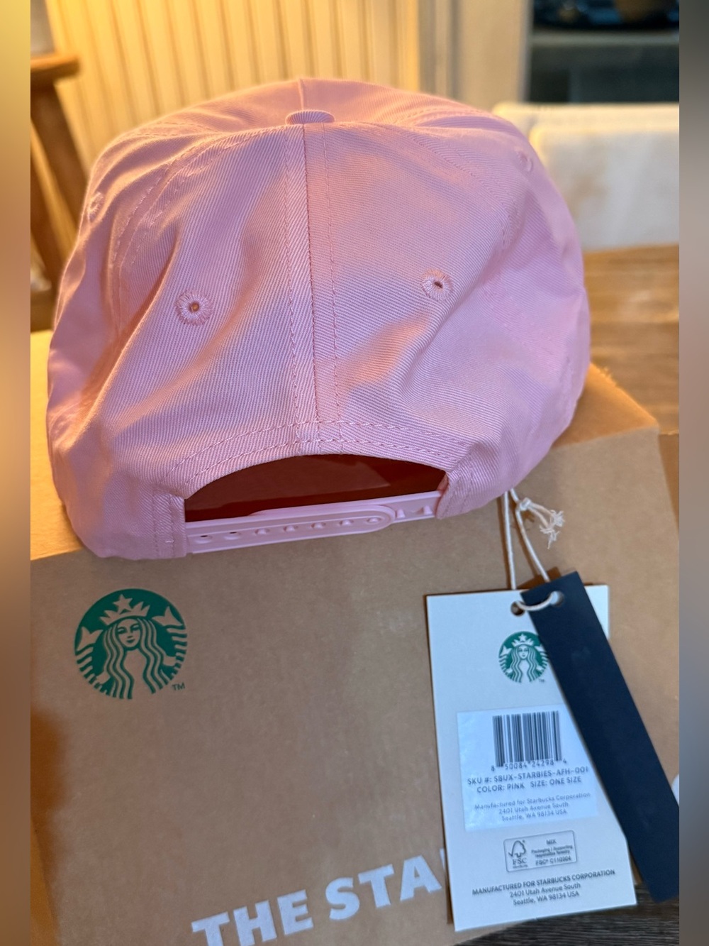 NWT! Exclusive Pink Starbies Starbucks Baseball hat! - Picture 3 of 7